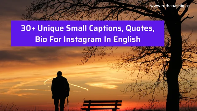 30+ Unique Small Captions, Quotes, Bio For Instagram In English