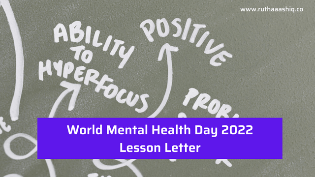 World Mental Health Day 2022 Lesson Letter
